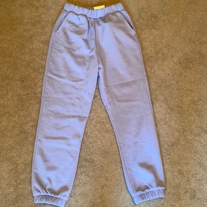 Zara Brand New Purple Cotton Joggers